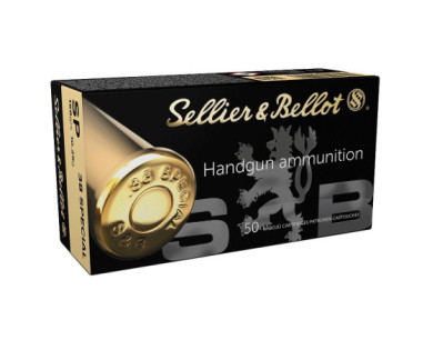 Munitions Sellier & Bellot Calibre 38 SPECIAL 158 Grs SP...