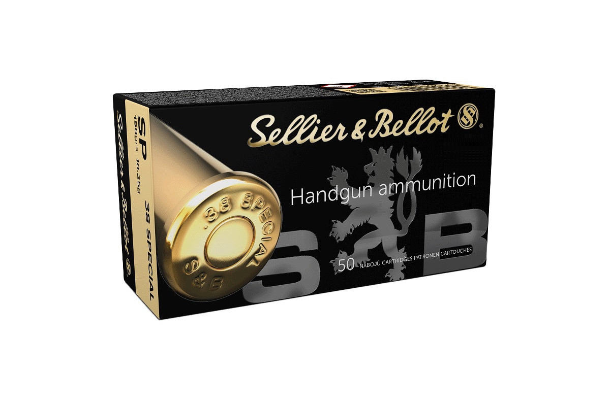 Munitions Sellier & Bellot Calibre 38 SPECIAL 158 Grs SP - Boite de 50 Munitions Sellier & Bellot Calibre 38 SPECIAL 158 Grs SP - Boite de 50