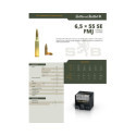 Munitions Sellier & Bellot Calibre 6.5X55SE 124 Grs FMJ - Boite de 50