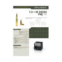 Munitions Sellier & Bellot Calibre 7.5X55 SWISS 174 Grs FMJ - Boite de 50