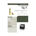 Munitions Sellier & Bellot Calibre 7.62X39 124 Grs FMJ - Boite de 50