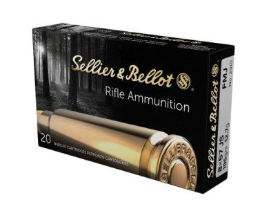 Munitions Sellier & Bellot Calibre 8X57 JS 196 Grs FMJ -...