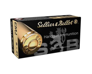 Munitions Sellier & Bellot Calibre 9X21 124 Grs FMJ -...