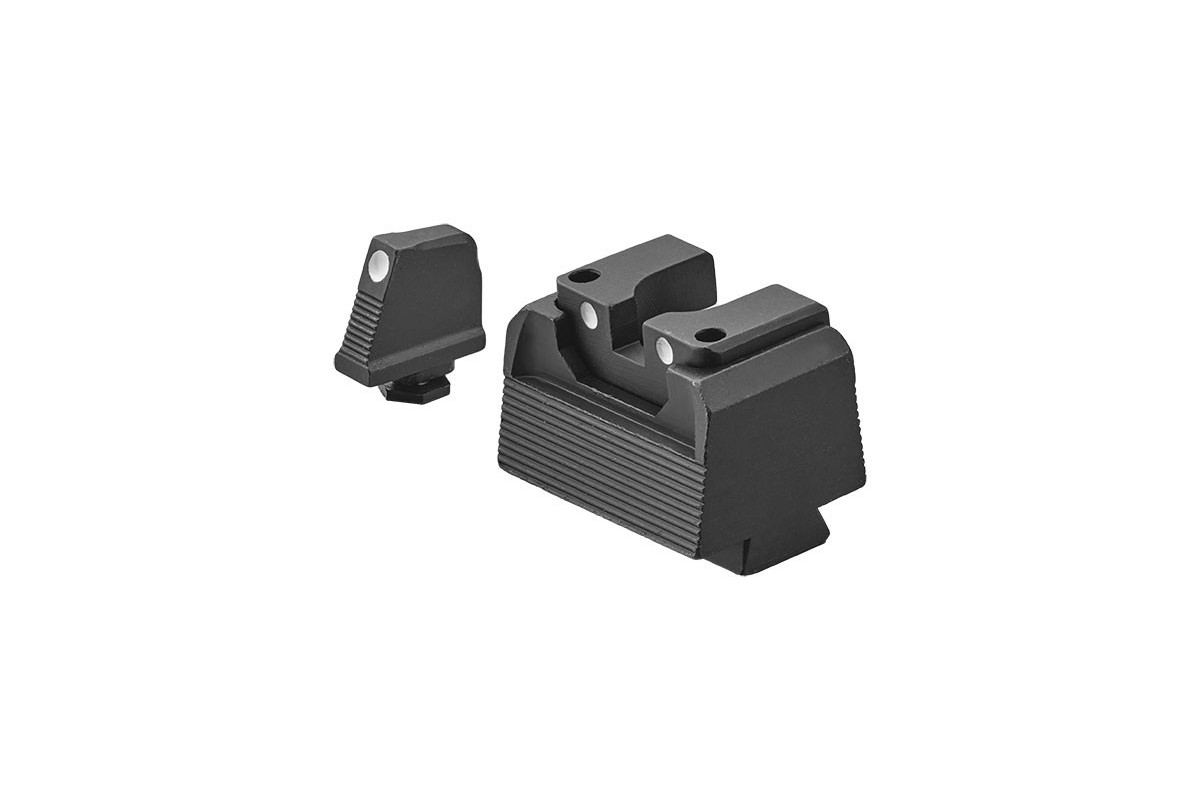 Hausse et guidon LPA réhaussés pour GLOCK 17 à 48 optic ready Hausse et guidon LPA réhaussés pour GLOCK 17 à 48 optic ready