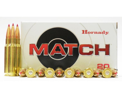 Munitions HORNADY Calibre 308 WINCHESTER 168 GRS...