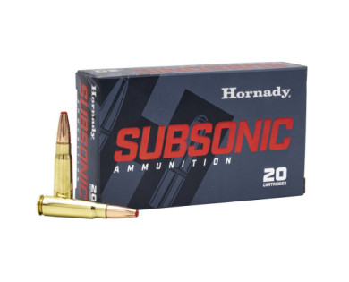 Munitions HORNADY Calibre 7,62x39 255 GRS SUB-X - Boite...
