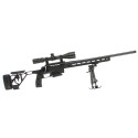 Carabine Tikka T3X ACE Target Noir Fileté M5/8x24 + Lunette 5-25x50 Aire Force Optics et Bipied...