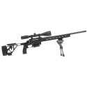 Carabine Tikka T3X ACE Target Noir Fileté M5/8x24  + Lunette 6-24x50 Aire Force Optics et Bipied WTC