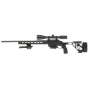 Carabine Tikka T3X ACE Target Noir Fileté M5/8x24  + Lunette 6-24x50 Aire Force Optics et Bipied WTC