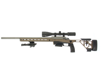 Carabine Tikka T3X ACE Target Cerakote Tungsten Fileté M5/8x24 + Lunette 6-24x50 Aire Force...