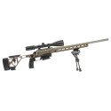 Carabine Tikka T3X ACE Target Cerakote Tungsten Fileté M5/8x24 + Lunette 6-24x50 Aire Force...