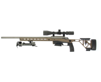 Carabine Tikka T3X ACE Target Cerakote Tungsten Fileté M5/8x24 + Lunette 5-25x50 Aire Force...