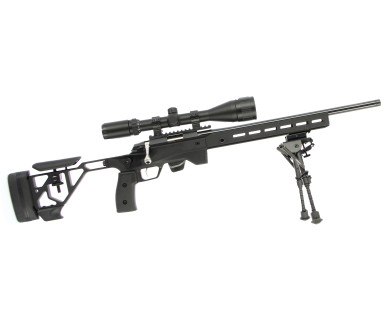 Carabine Tikka T1X ACE Target Noir Fileté M1/2x28 + Lunette 6-24x50 Air Force Optics et Bipied WTC