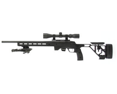 Carabine Tikka T1X ACE Target Noir Fileté M1/2x28 + Lunette 3-9x40 Air Force Optics et Bipied WTC