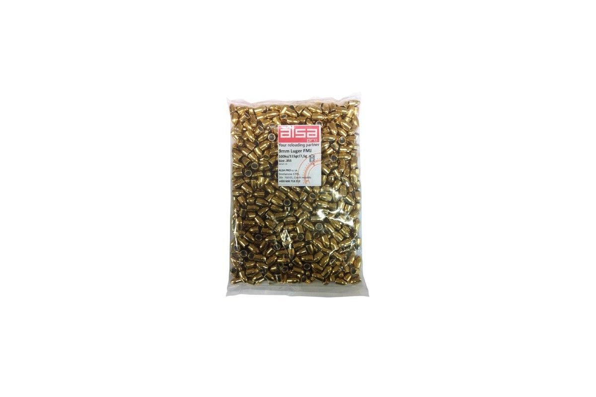 Ogives 9mm 115 grains FMJ ALSA PRO Ogives 9mm 115 grains FMJ ALSA PRO
