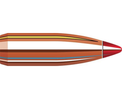Boite de 100 ogives HORNADY Calibre 22 Diam.224 53 Grs V-MAX