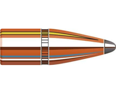 Boite de 100 ogives HORNADY Calibre 22 Diam.224 55 Grs SP WC