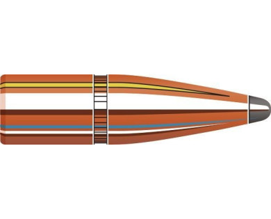 Boite de 100 ogives HORNADY Calibre 25 Diam.257 100 Grs SP