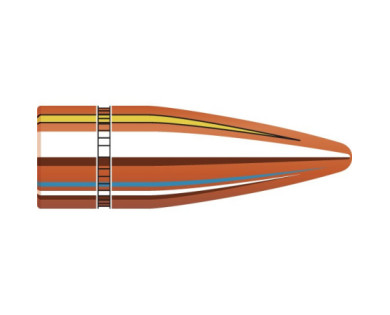 Boite de 100 ogives HORNADY Calibre 30 Diam.308 125 Grs FMJ