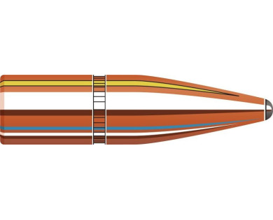 Boite de 100 ogives HORNADY Calibre 338 Diam.338 225 Grs...