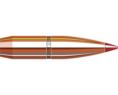Boite de 100 ogives HORNADY Calibre 6.5mm Diam.264 129...