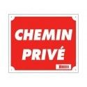 Panneau ''Chemin privé'' 30 x 25 cm 