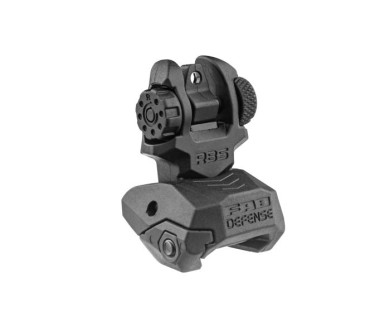Organe de visée arrière FAB DEFENSE rabattable compatible AR-15