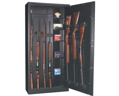Coffre fort FORTIFY 15 armes ou 11 armes avec lunette et 5 étagères + coffre intérieur