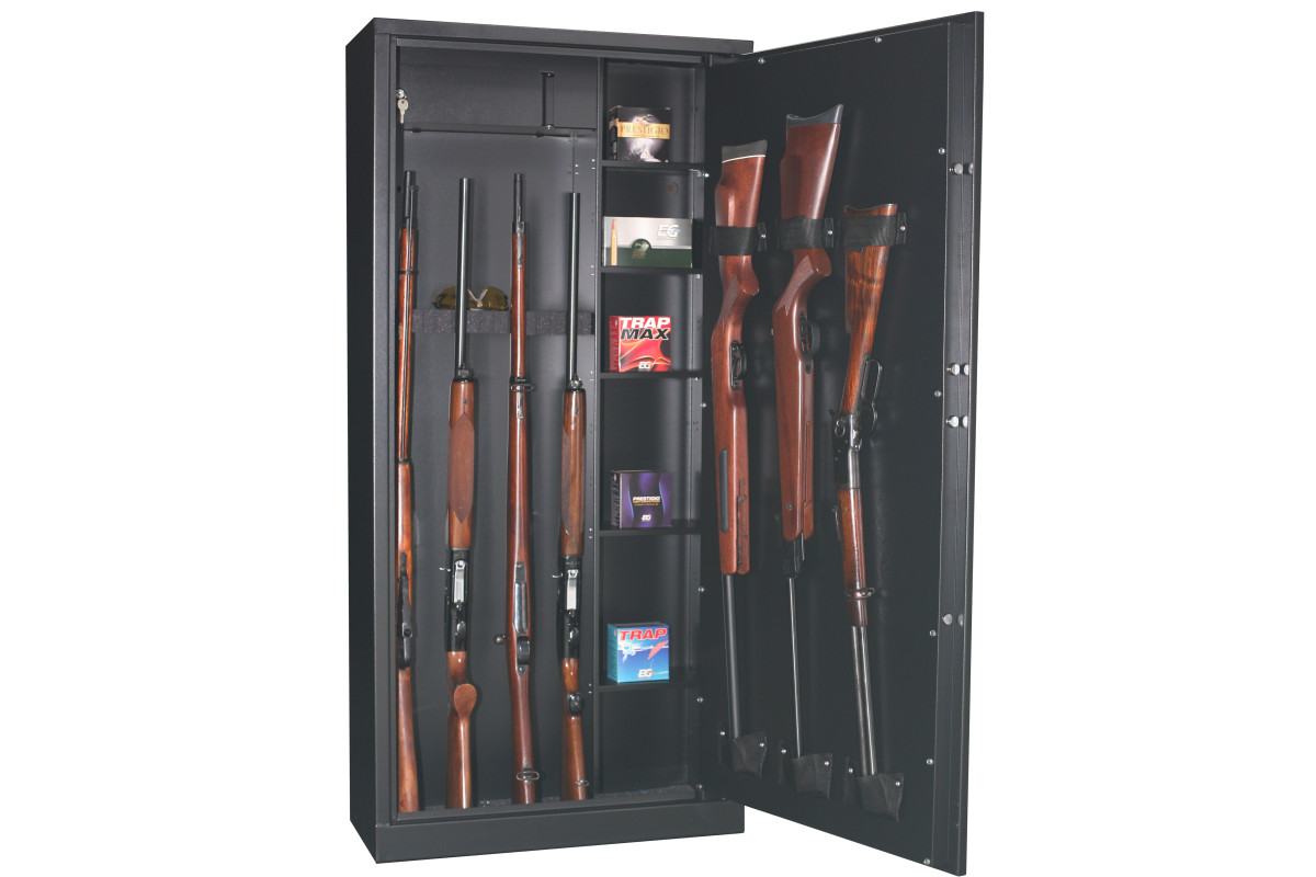 Coffre fort FORTIFY 15 armes ou 11 armes avec lunette et 5 étagères + coffre intérieur Coffre fort FORTIFY 15 armes ou 11 armes avec lunette et 5 étagères + coffre intérieur