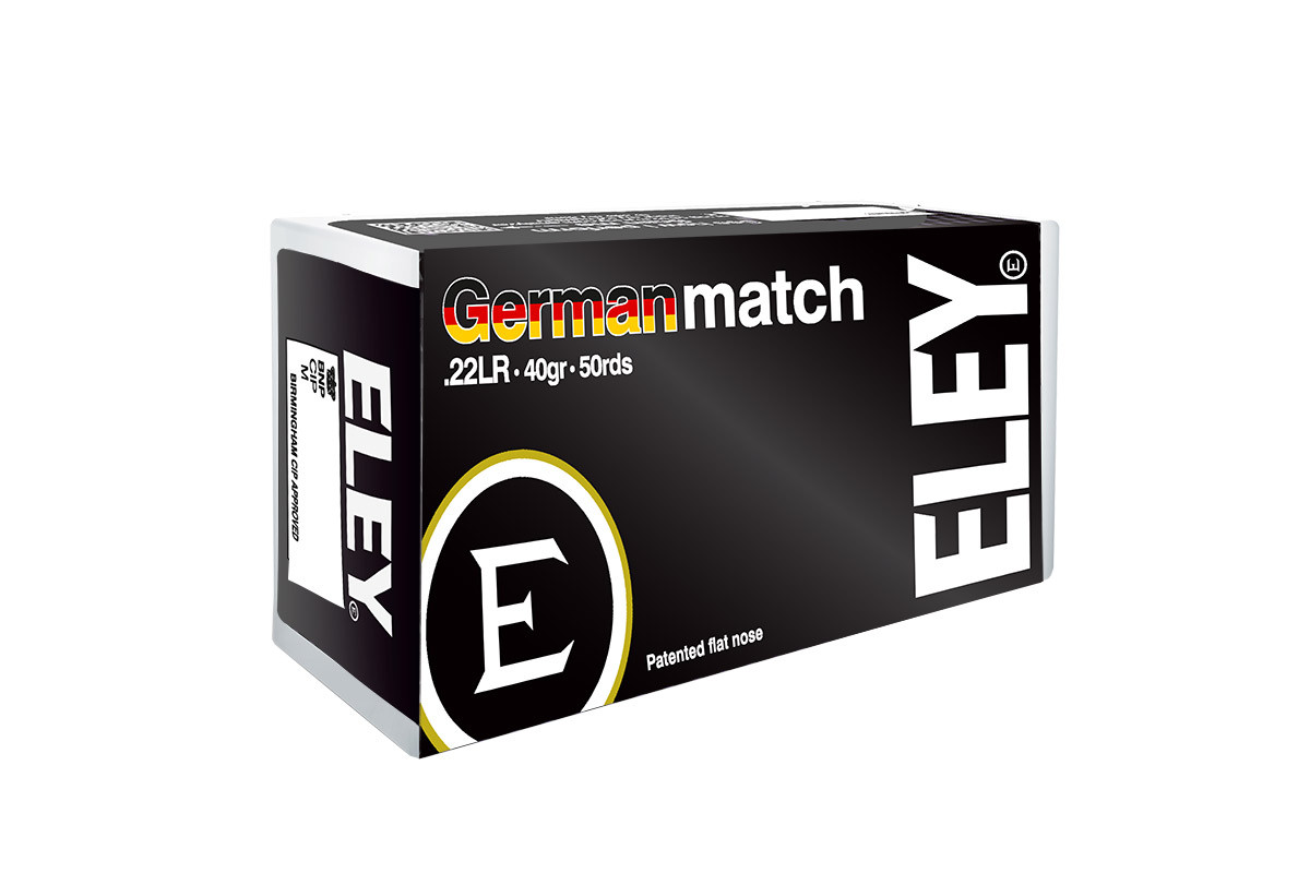 Munitions 22LR ELEY German MATCH 40 grains Munitions 22LR ELEY German MATCH 40 grains