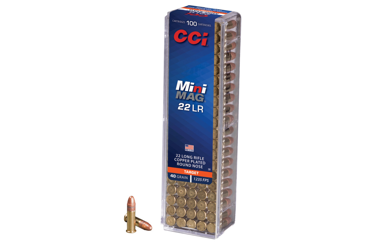 Munitions 22 LR CCI Mini-Mag 40GR cuivrée / 100 Munitions 22 LR CCI Mini-Mag 40GR cuivrée / 100