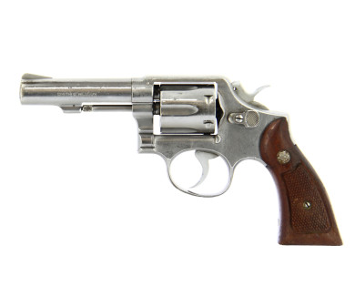 Revolver Smith&Wesson Mod.64 Inox Calibre 38 Special Poignée Bois ***occasion***