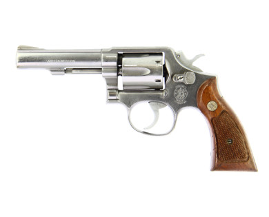 Revolver Smith&Wesson Mod.64 Inox Calibre 38 Special Poignée Bois ***occasion***