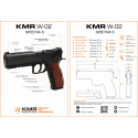 Pistolet KMR W-02 Spectra S Optic Ready Calibre 9x19