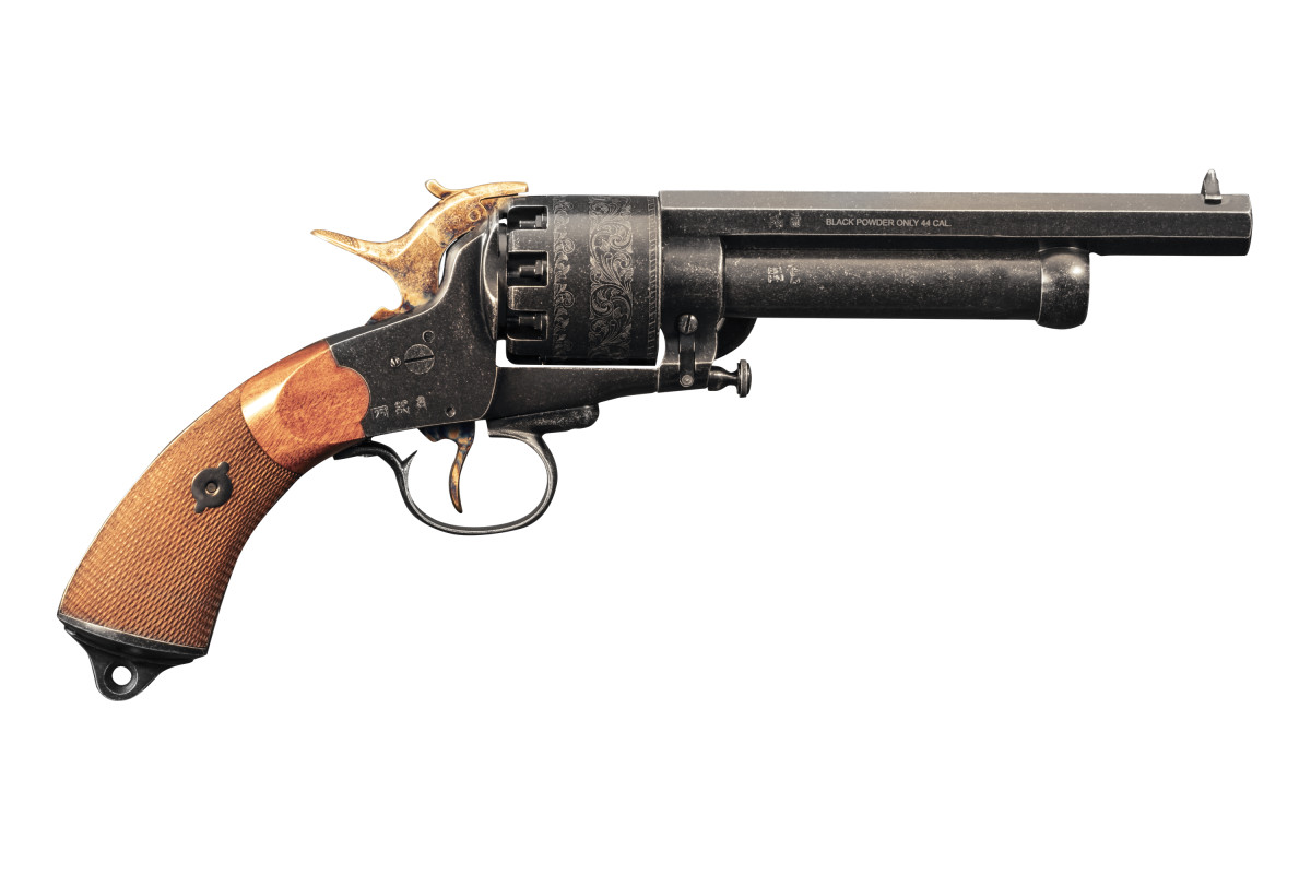 Révolver poudre noire Pietta 1862 Le Mat Navy Old West acier calibre 44 Révolver poudre noire Pietta 1862 Le Mat Navy Old West acier calibre 44