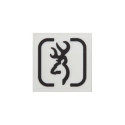 Badge BROWNING - Blanc