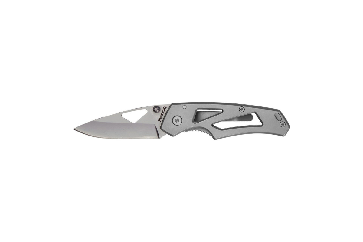 Couteau pliant BROWNING Alpha - argent Couteau pliant BROWNING Alpha - argent