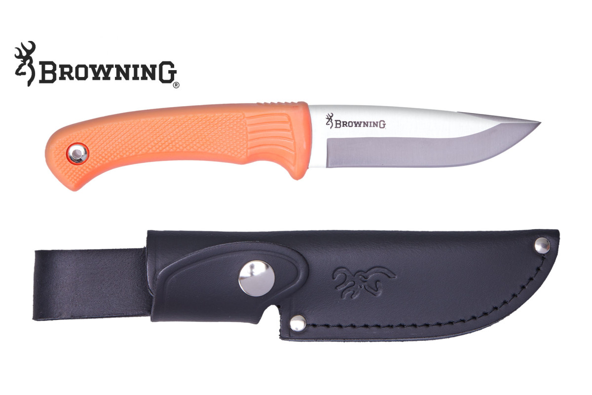 Couteau BROWNING Pro Hunter Rubber - orange Couteau BROWNING Pro Hunter Rubber - orange