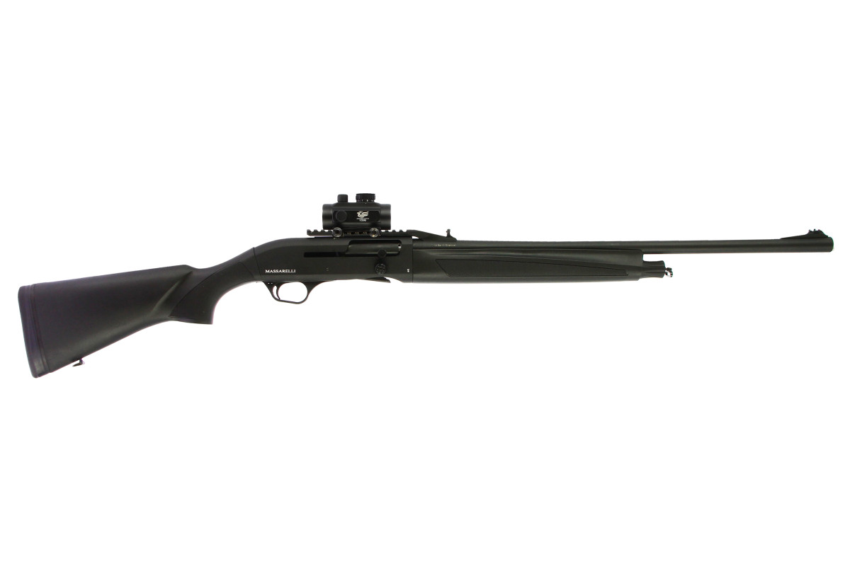Fusil semi-automatique MASSARELLI Inertia Synthétique - Battue Slug calibre 12/76 + Point Rouge RD30 Fusil semi-automatique MASSARELLI Inertia Synthétique - Battue Slug calibre 12/76 + Point Rouge RD30
