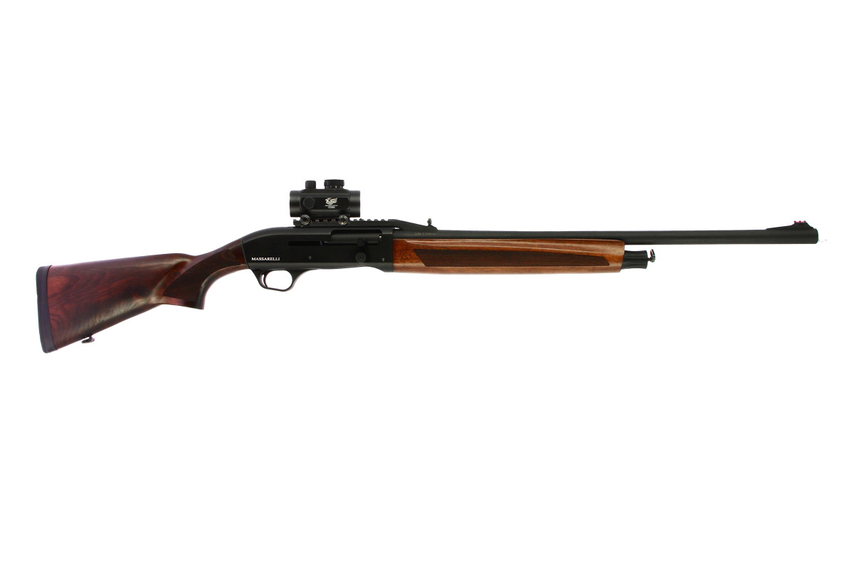 Fusil MASSARELLI Inertia Bois - Battue Slug calibre 12/76 + Point Rouge RD30 Fusil MASSARELLI Inertia Bois - Battue Slug calibre 12/76 + Point Rouge RD30