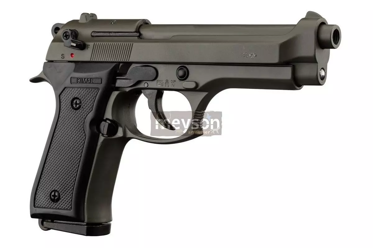 Pistolet à Blanc Kimar 92 OD Green Calibre 9mm à blanc 
