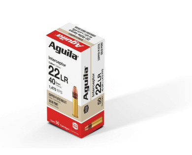 Munitions AGUILA calibre 22 LR Interceptor Solid Point
