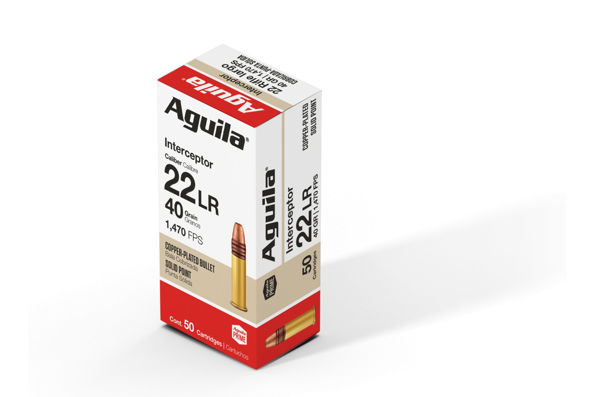 Munitions AGUILA calibre 22 LR Interceptor Solid Point Munitions AGUILA calibre 22 LR Interceptor Solid Point