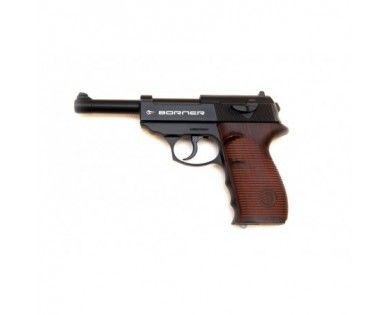 Pistolet Co2 culasse fixe BORNER C41 P38 cal. 4.5mm BB's 