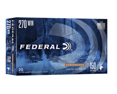 Munitions FEDERAL PowerShok calibre 270 Winchester 150...