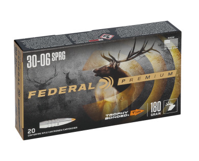 Munitions FEDERAL Trophy Bonded Tip calibre 30-06 - 180...