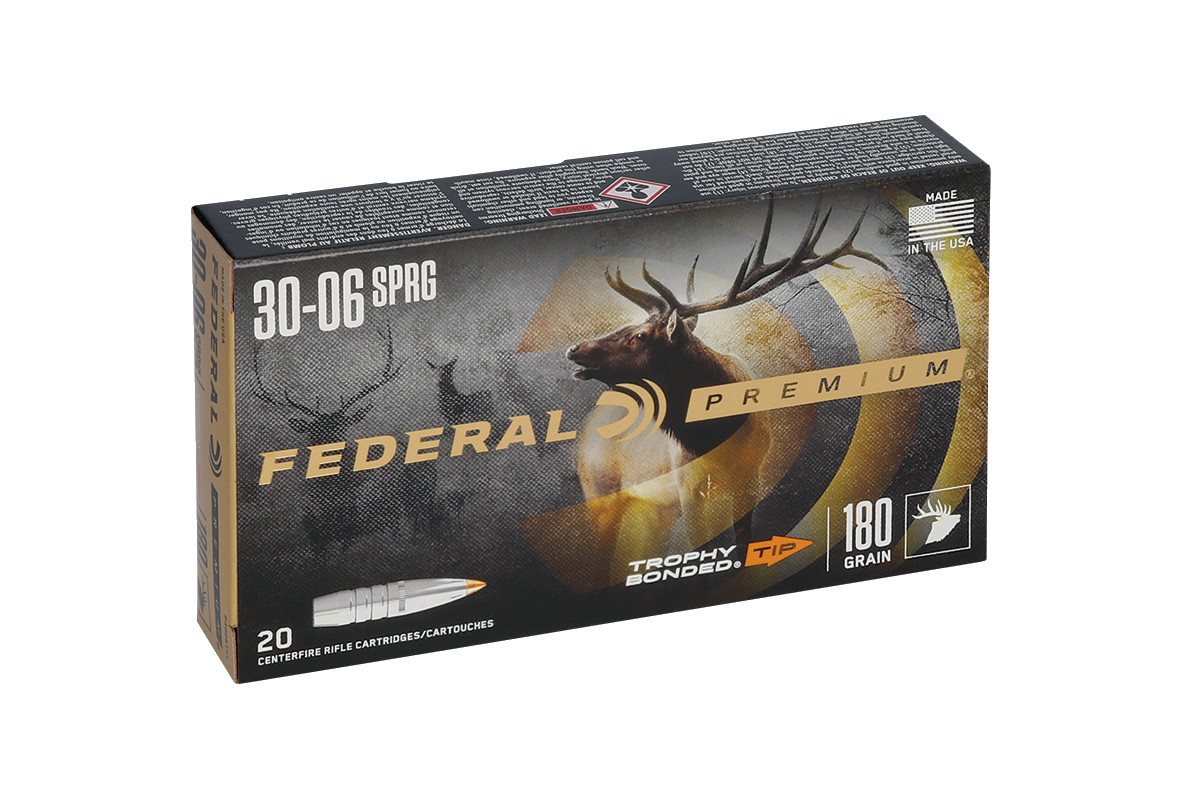 Munitions FEDERAL Trophy Bonded Tip calibre 30-06 - 180 grains