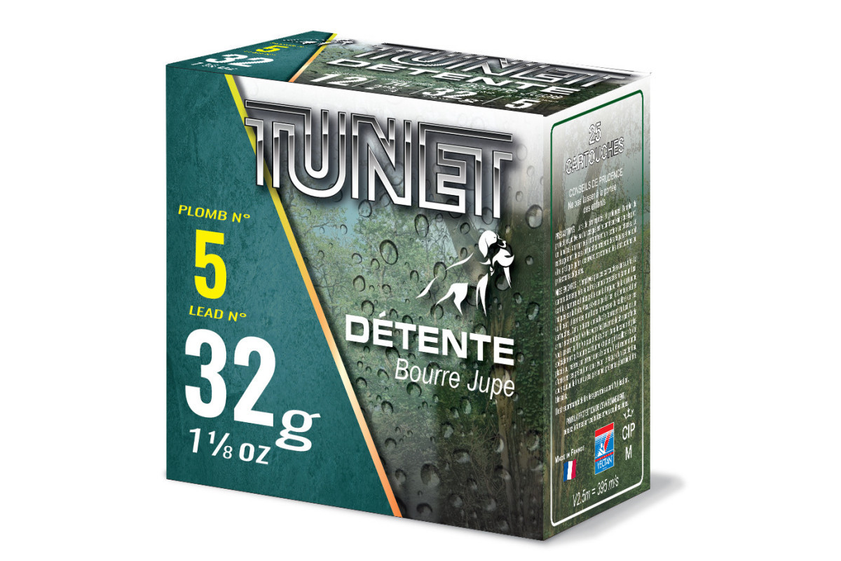 Cartouches Tunet Détente calibre 12/70 Cartouches Tunet Détente calibre 12/70