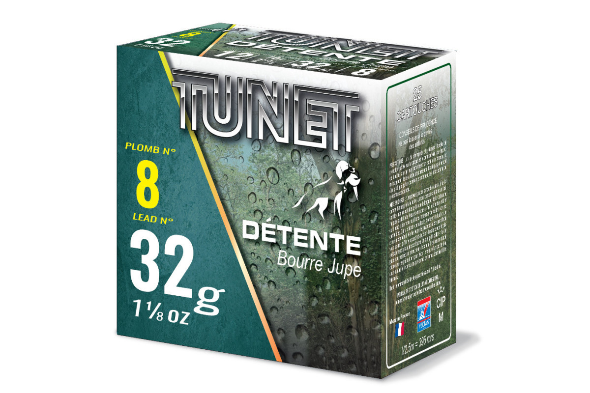 Cartouches Tunet Détente calibre 12/70 Cartouches Tunet Détente calibre 12/70
