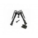 Bipieds Télescopique type Harris 15-23cm ( 6-9 inches) pour anneau de grenadière ou pour rail picatinny 